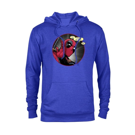 Marvel Deadpool Wade Wilson Gotta Go to the Bathroom Comic - Pullover Hoodie for Adults - Customized-Royal