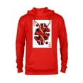 thumbnail image 1 of Marvel Deadpool Wade Wilson Playing Card - Pullover Hoodie for Adults - Customized-Red, 1 of 5