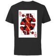 thumbnail image 1 of Marvel Deadpool Wade Wilson Playing Card - Short Sleeve Cotton T-Shirt for Adults - Customized-Black, 1 of 5