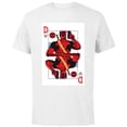 thumbnail image 1 of Marvel Deadpool Wade Wilson Playing Card - Short Sleeve Cotton T-Shirt for Adults - Customized-White, 1 of 5