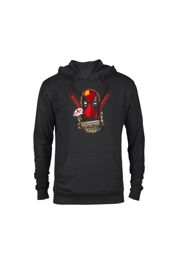 Deadpool Wade Wilson Swords and Chains - Pullover Hoodie for Adults - Customized-Black