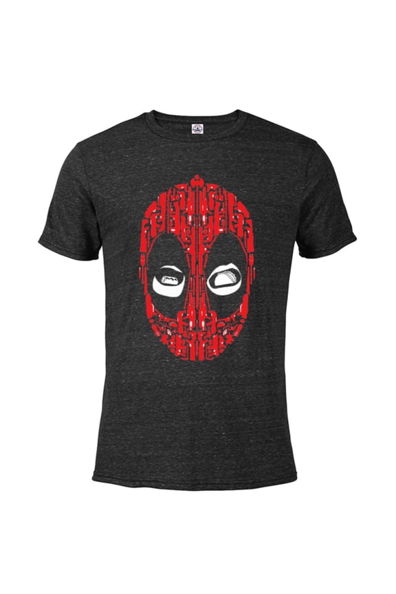 Deadpool Wade Wilson Taco Eyes - Short Sleeve Blended T-Shirt for Adults - Customized-Black