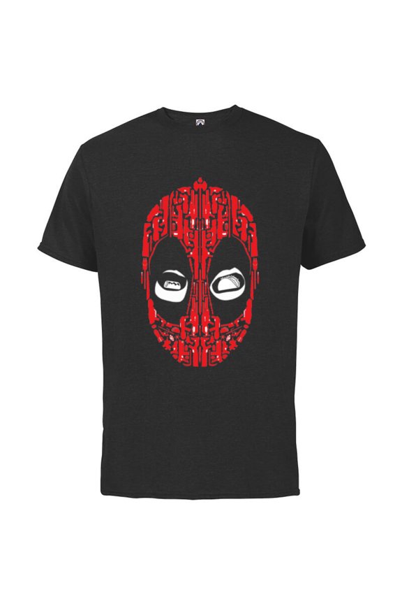 Deadpool Wade Wilson Taco Eyes - Short Sleeve Cotton T-Shirt for Adults - Customized-Black