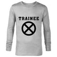 thumbnail image 1 of Marvel Deadpool Wade Wilson X-Force Trainee Outline - Long Sleeve T-Shirt for Men - Customized-Athletic Heather, 1 of 5