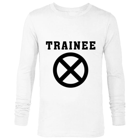 Marvel Deadpool Wade Wilson X-Force Trainee Outline - Long Sleeve T-Shirt for Men - Customized-White