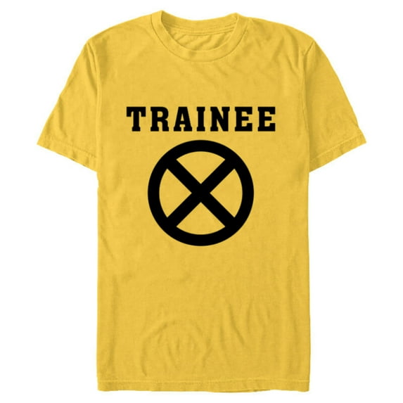 Marvel Deadpool Wade Wilson X-Force Trainee Outline - Short Sleeve Blended T-Shirt for Adults - Customized-Yellow