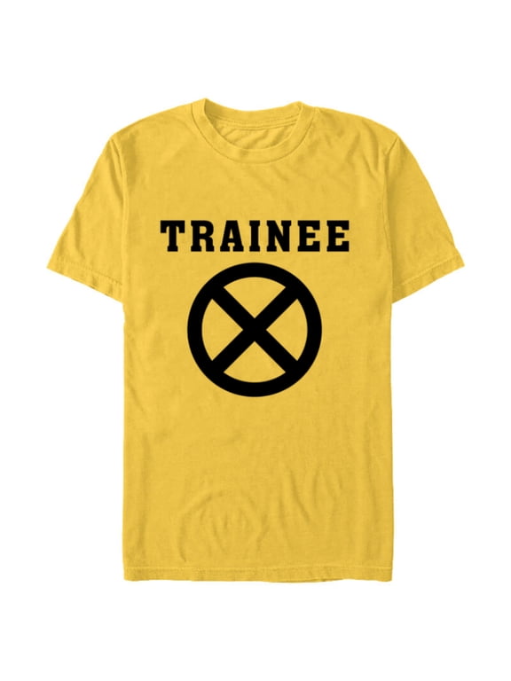 Deadpool Wade Wilson X-Force Trainee Outline - Short Sleeve Blended T-Shirt for Adults - Customized-Yellow