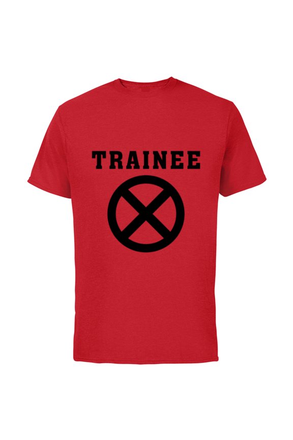 Deadpool Wade Wilson X-Force Trainee Outline - Short Sleeve Cotton T-Shirt for Adults - Customized-Red