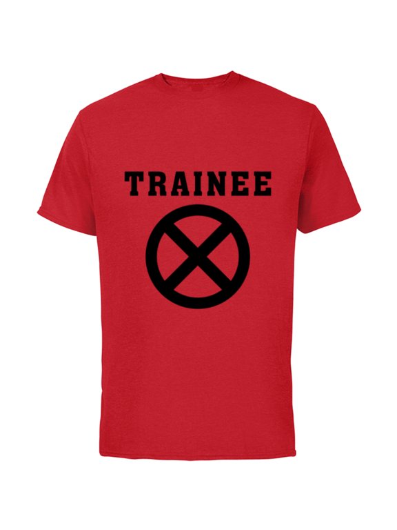 Deadpool Wade Wilson X-Force Trainee Outline - Short Sleeve Cotton T-Shirt for Adults - Customized-Red
