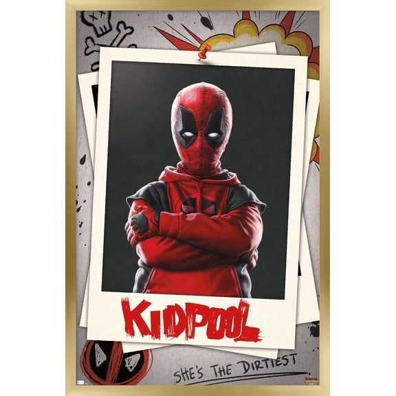 Marvel Deadpool & Wolverine (2024) - Kidpool Wall Poster, 22.375" x 34" Framed
