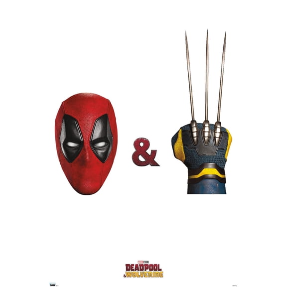 Marvel Deadpool & Wolverine (2024) - Mask & Claws One Sheet Wall Poster, 14.725" x 22.375"