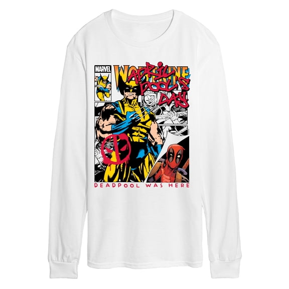 Marvel - April Pool's Day Comic - Men's Long Sleeve Graphic T-Shirt