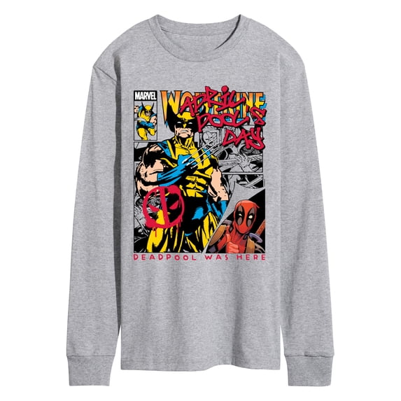 Marvel - April Pool's Day Comic - Men's Long Sleeve Graphic T-Shirt