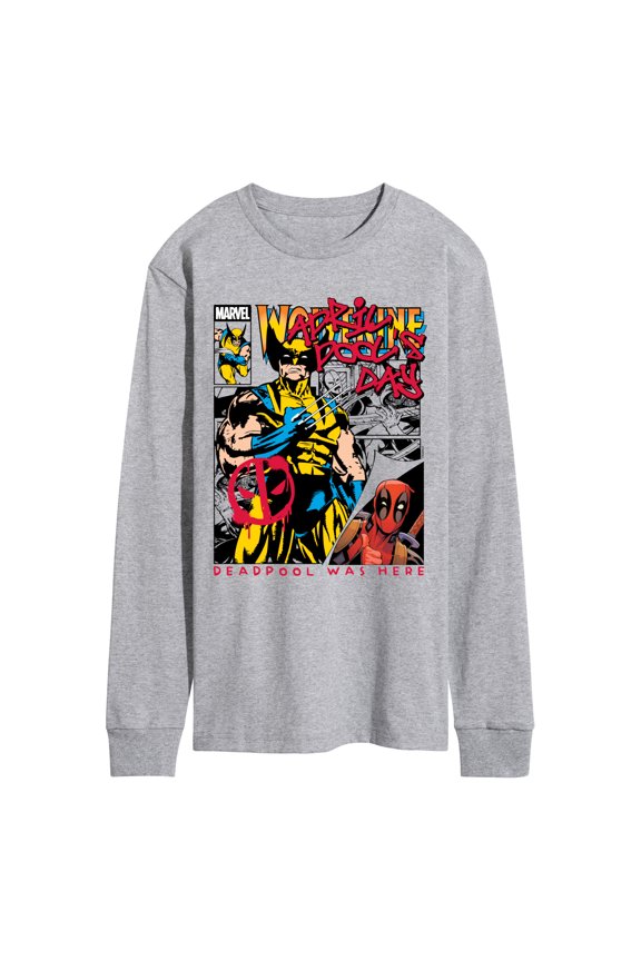 - April Pool's Day Comic - Men's Long Sleeve Graphic T-Shirt