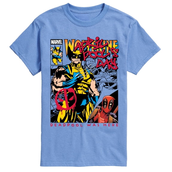 Marvel - Deadpool Wolverine April Pools Day Comic - Men's Short Sleeve Graphic T-Shirt