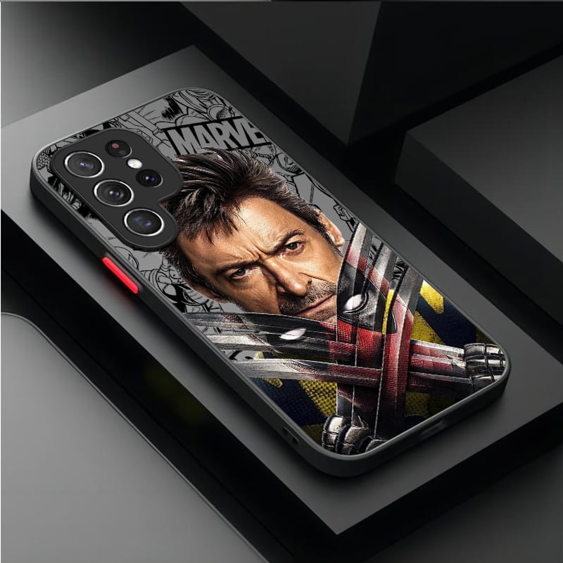 Marvel Deadpool Wolverine Case For Samsung Galaxy S24 S23 S22 Ultra S21