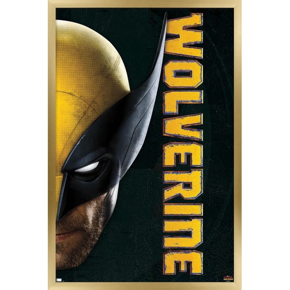 Marvel Deadpool & Wolverine - Diptych Wolverine Wall Poster, 22.375" x 34" Framed