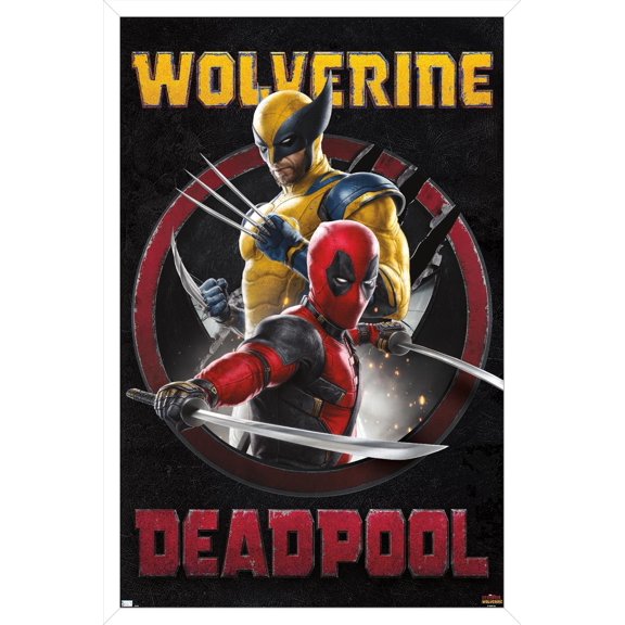Marvel Deadpool & Wolverine - Duo Wall Poster, 14.725" x 22.375" Framed
