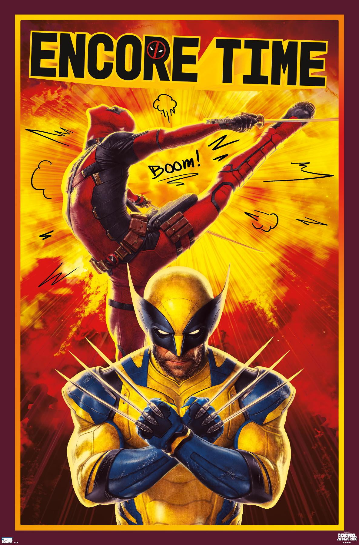 Marvel Deadpool & Wolverine - Encore Time Wall Poster, 14.725