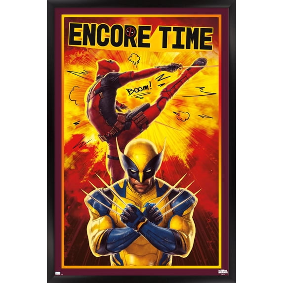 Marvel Deadpool & Wolverine - Encore Time Wall Poster, 22.375" x 34" Framed