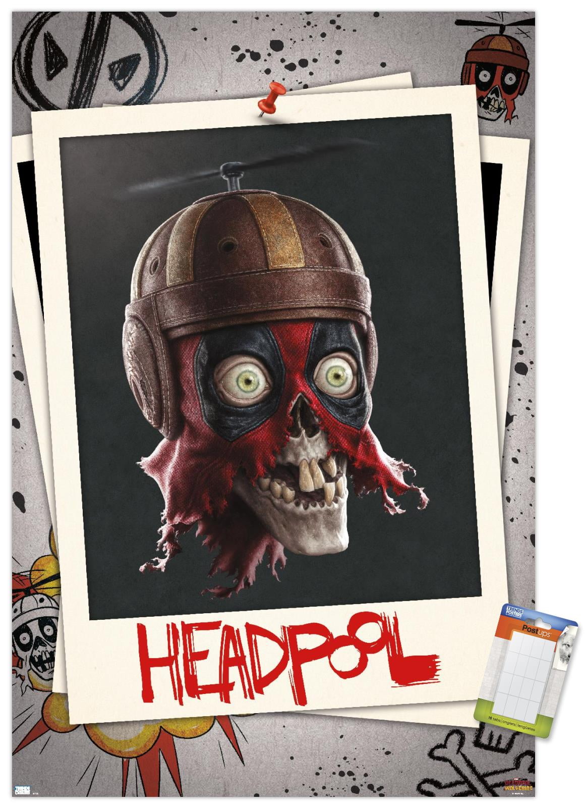 Marvel Deadpool & Wolverine - Headpool Wall Poster, 14.725