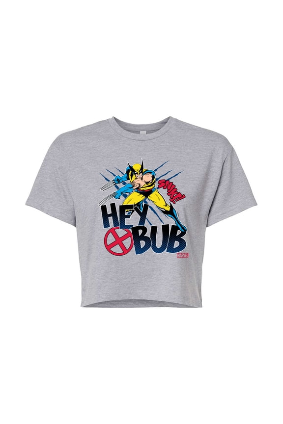 Deadpool & Wolverine - Hey Bub Wolverine - Juniors Cropped Graphic T-Shirt