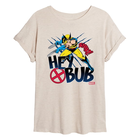 Marvel Deadpool & Wolverine - Hey Bub Wolverine - Women's Oversized Graphic T-Shirt