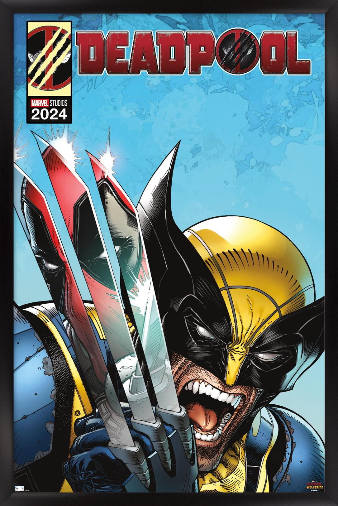 Marvel Deadpool & Wolverine - Homage Cover Wolverine Claws Wall Poster