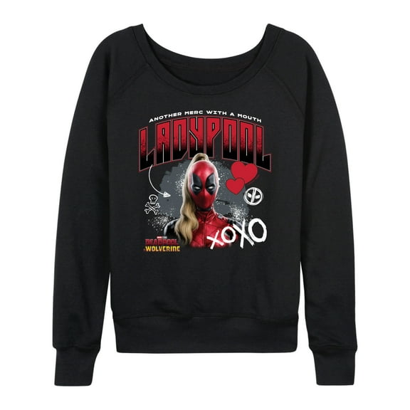 Marvel Deadpool & Wolverine - Ladypool Xoxo - Women's French Terry Pullover Sweatshirt