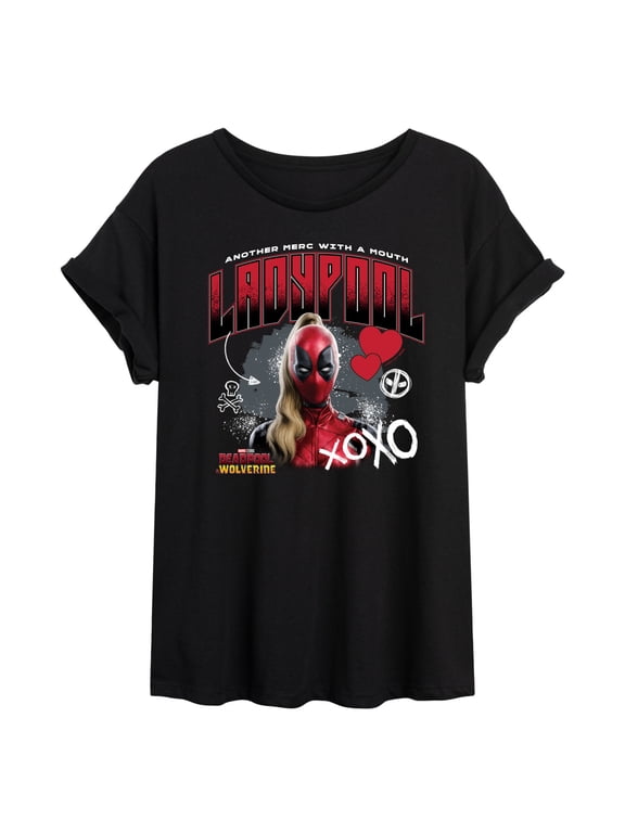 - Deadpool & Wolverine Ladypool Xoxo Women's Relaxed Fit T-Shirt
