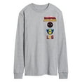 thumbnail image 1 of Marvel Deadpool & Wolverine - Logo And Icons - Men's Long Sleeve Graphic T-Shirt, 1 of 5