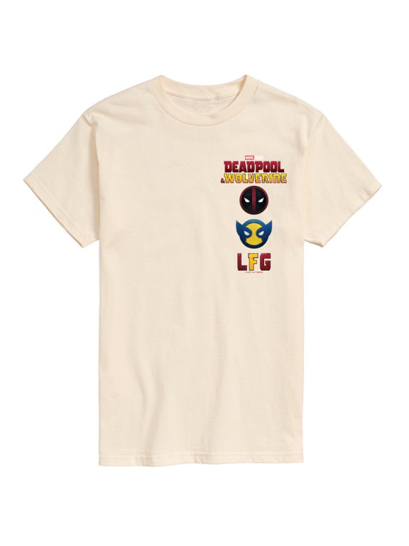 - Deadpool & Wolverine Logo And Icons Men's Short Sleeve Graphic T-Shirt