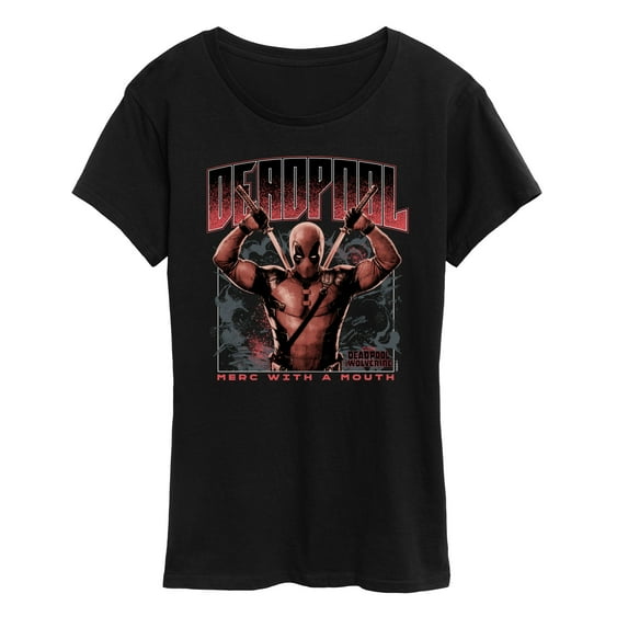 Marvel Deadpool & Wolverine - Merc With A Mouth - Women's Short Sleeve Graphic T-Shirt
