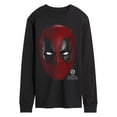 thumbnail image 1 of Marvel Deadpool & Wolverine - Oversized Face - Men's Long Sleeve Graphic T-Shirt, 1 of 5
