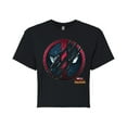 thumbnail image 1 of Marvel Deadpool & Wolverine - Scratch Logo - Juniors Cropped Graphic T-Shirt, 1 of 5