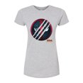 thumbnail image 1 of Marvel Deadpool & Wolverine - Scratch Logo - Juniors Fitted Graphic T-Shirt, 1 of 5