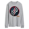 thumbnail image 1 of Marvel Deadpool & Wolverine - Scratch Logo - Men's Long Sleeve Graphic T-Shirt, 1 of 5