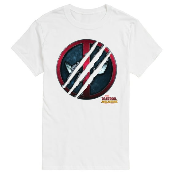 Marvel Deadpool & Wolverine - Scratch Logo - Men's Short Sleeve Graphic T-Shirt