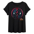 thumbnail image 1 of Marvel Deadpool & Wolverine - Scratch Logo - Women's Oversized Graphic T-Shirt, 1 of 5