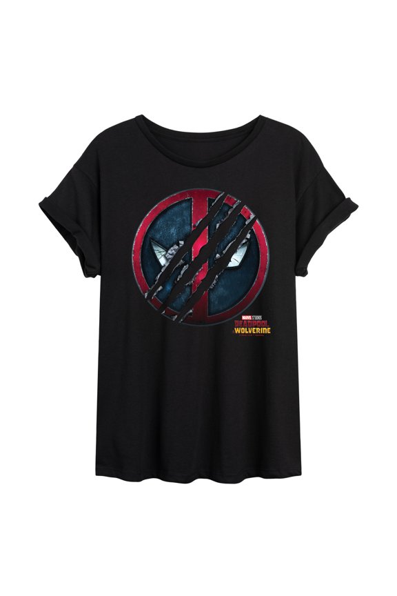 Deadpool & Wolverine - Scratch Logo - Women's Oversized Graphic T-Shirt