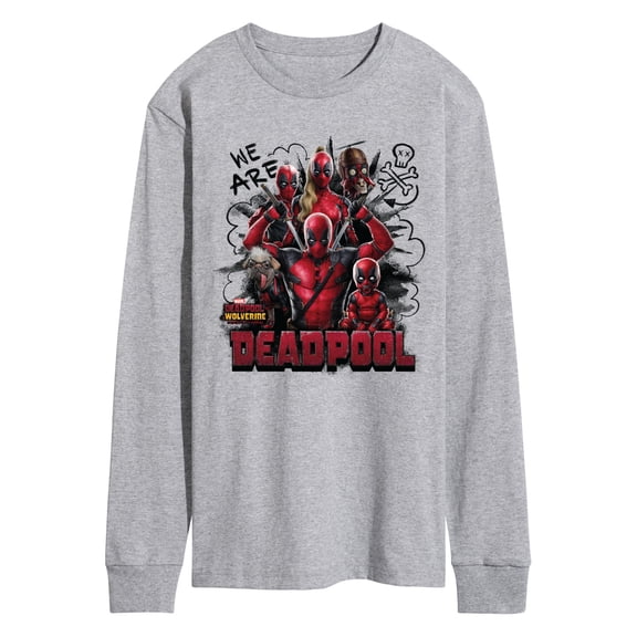 Marvel Deadpool & Wolverine - We Are Deadpool Doodles - Men's Long Sleeve Graphic T-Shirt