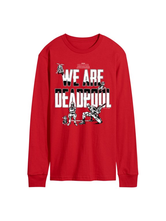 - We Are Deadpool Doodles Men's Long Sleeve Graphic T-Shirt