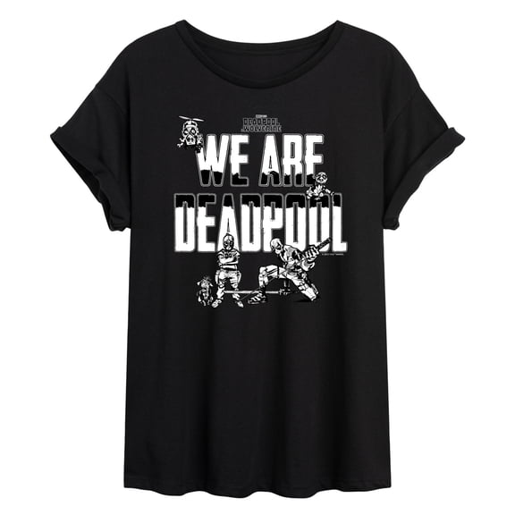 Marvel Deadpool & Wolverine - We Are Deadpool Doodles - Women's Oversized Graphic T-Shirt