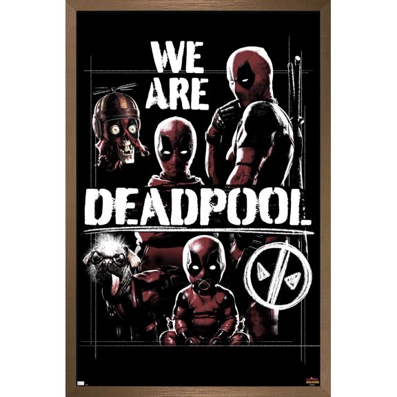 Marvel Deadpool & Wolverine - We Are Deadpool Wall Poster, 14.725" x 22.375" Framed
