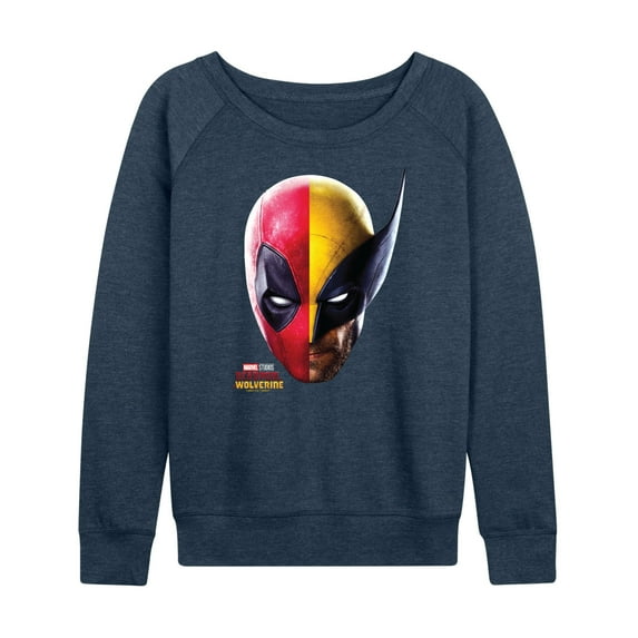 Marvel Deadpool & Wolverine - Wolverine Split Space - Women's French Terry Pullover Sweatshirt