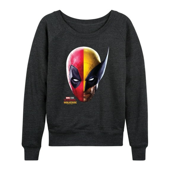 Marvel Deadpool & Wolverine - Wolverine Split Space - Women's French Terry Pullover Sweatshirt