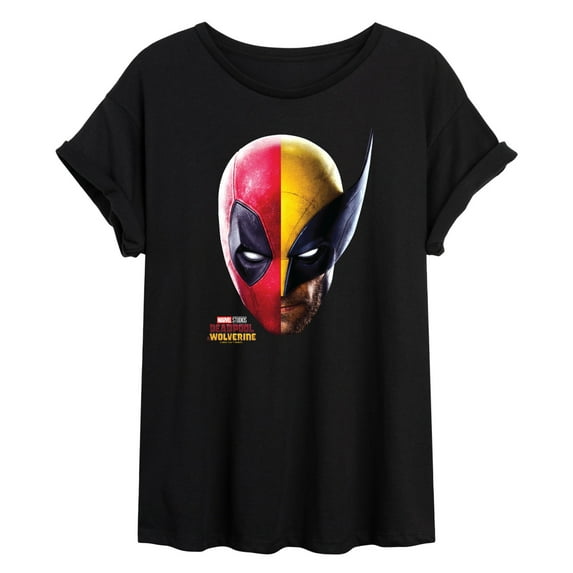 Marvel Deadpool & Wolverine - Wolverine Split Space - Women's Oversized Graphic T-Shirt