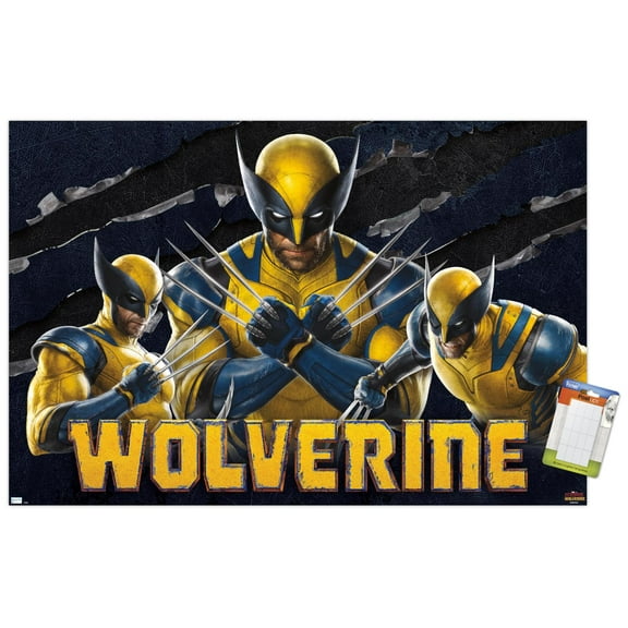 Marvel Deadpool & Wolverine - Wolverine Wall Poster, 14.725" x 22.375"