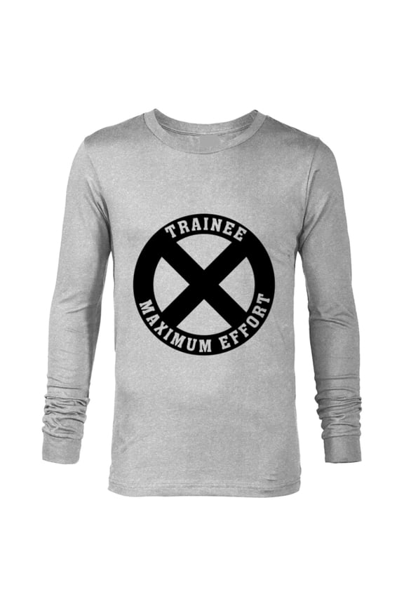 Deadpool X-Force Trainee Maximum Effort - Long Sleeve T-Shirt for Men - Customized-Athletic Heather