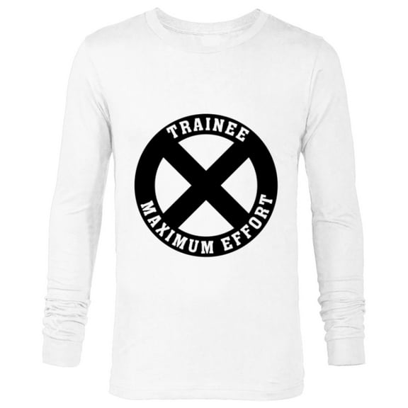 Marvel Deadpool X-Force Trainee Maximum Effort - Long Sleeve T-Shirt for Men - Customized-White